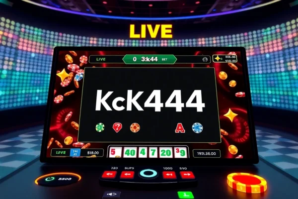 Engage with ck4444 bet in a lively online casino scene featuring slots and live dealer action, vibrant visuals and immersive gameplay for bettors.