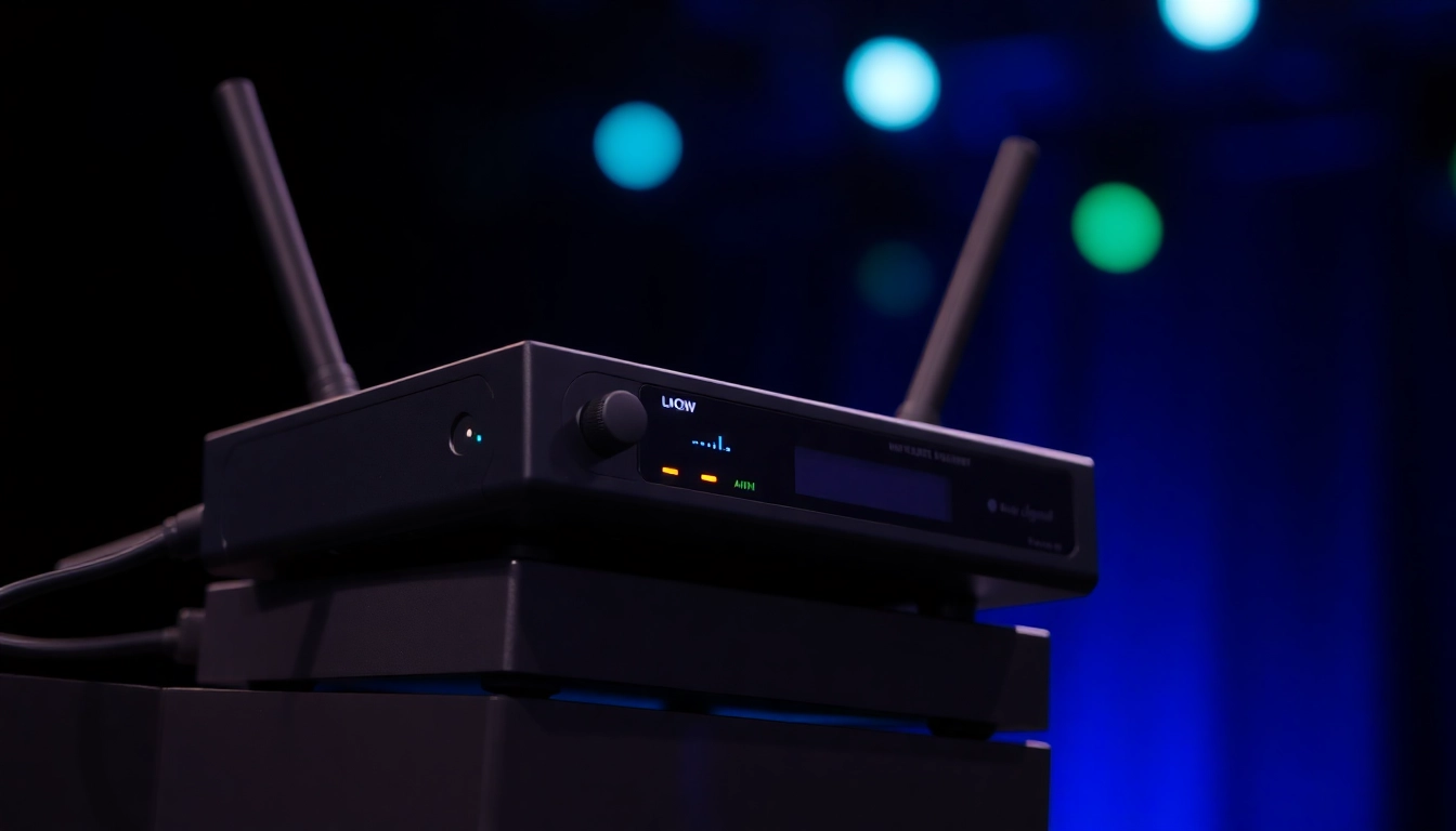 High-resolution image of the PG88 wireless receiver with signal indicators, showcasing its professional audio equipment design for stage use.