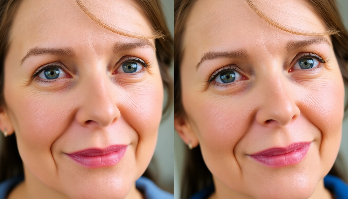 Professional eye care consultation for Oberlidstraffung Zürich, showcasing a doctor explaining eyelid procedure to a patient with emphasized eyes.