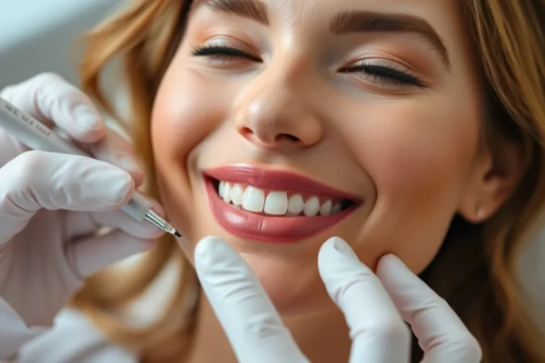 Botox treatment in Zürich showing a professional administering injections for facial rejuvenation, ensuring safety and precision in cosmetic care.