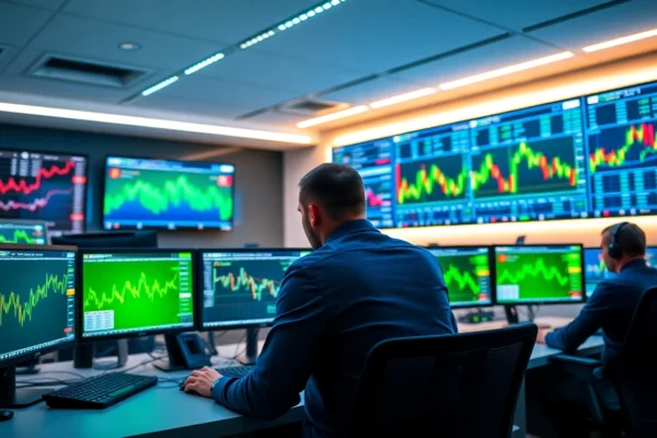 How to Choose a Reliable Forex Broker UK for Your Trading Success Professional Forex Broker UK trading desk with UK traders analyzing forex charts and market