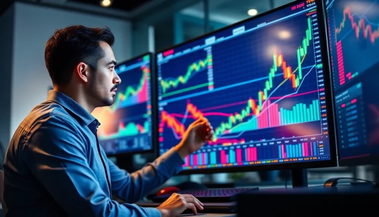 Trading view platform displaying detailed market charts for technical analysis and trading insights.