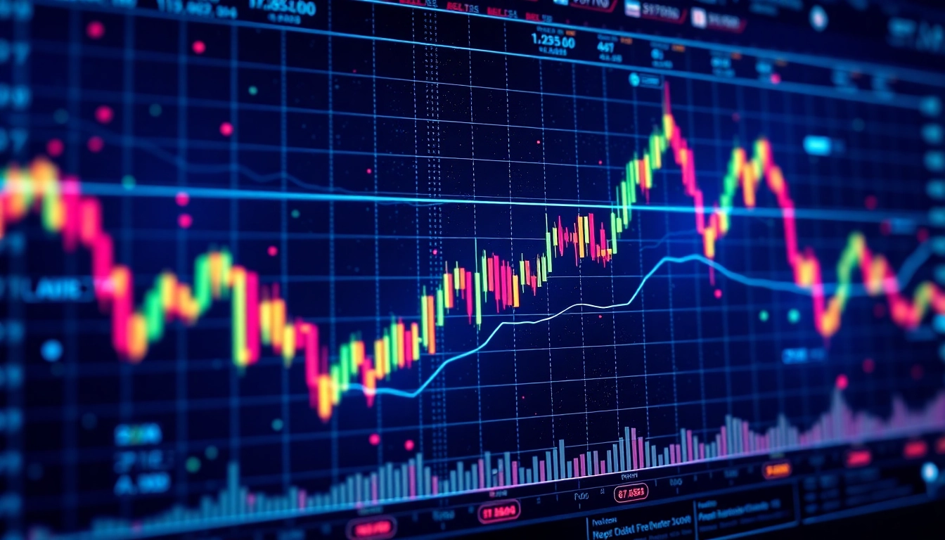 High-tech aicoin market analysis with dynamic charts and data visualization for investors and